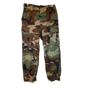 Woodland Camouflage Combat Trousers Camo Cargo Pants 27-31 waist